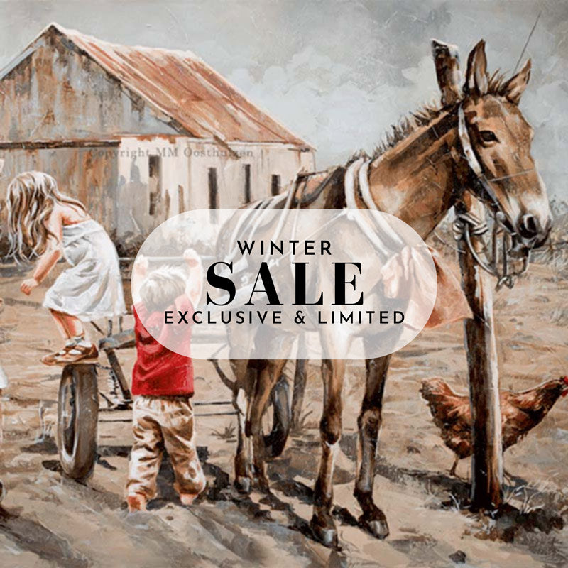 Canvas print of a farm scene