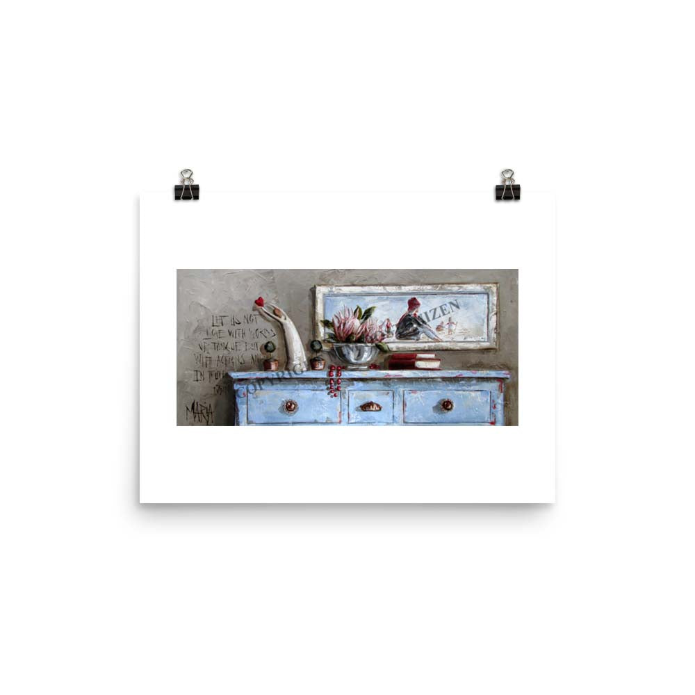 Lets love with Actions | A3 Paper Print