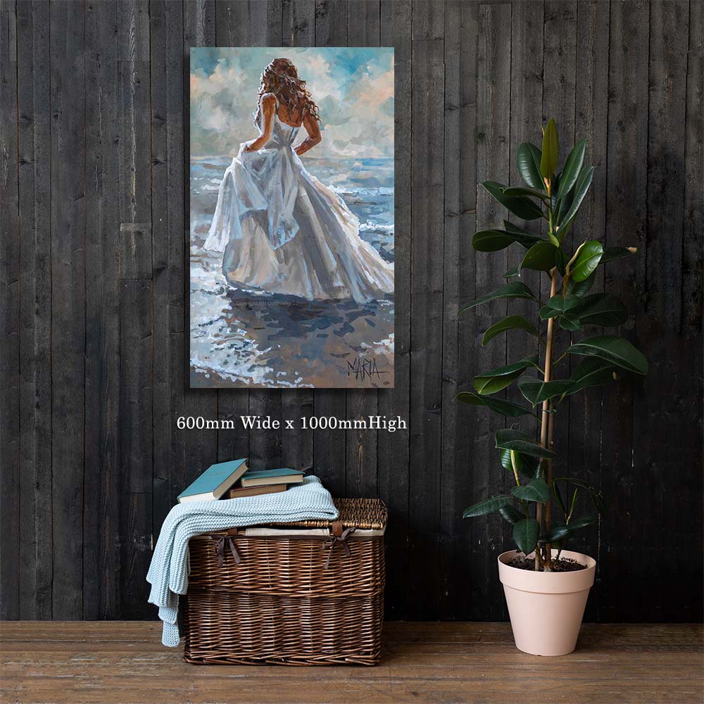 Wees Stil canvas print displayed in a room setting