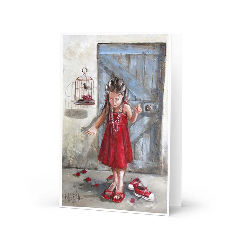 Beautiful in red | Greeting card