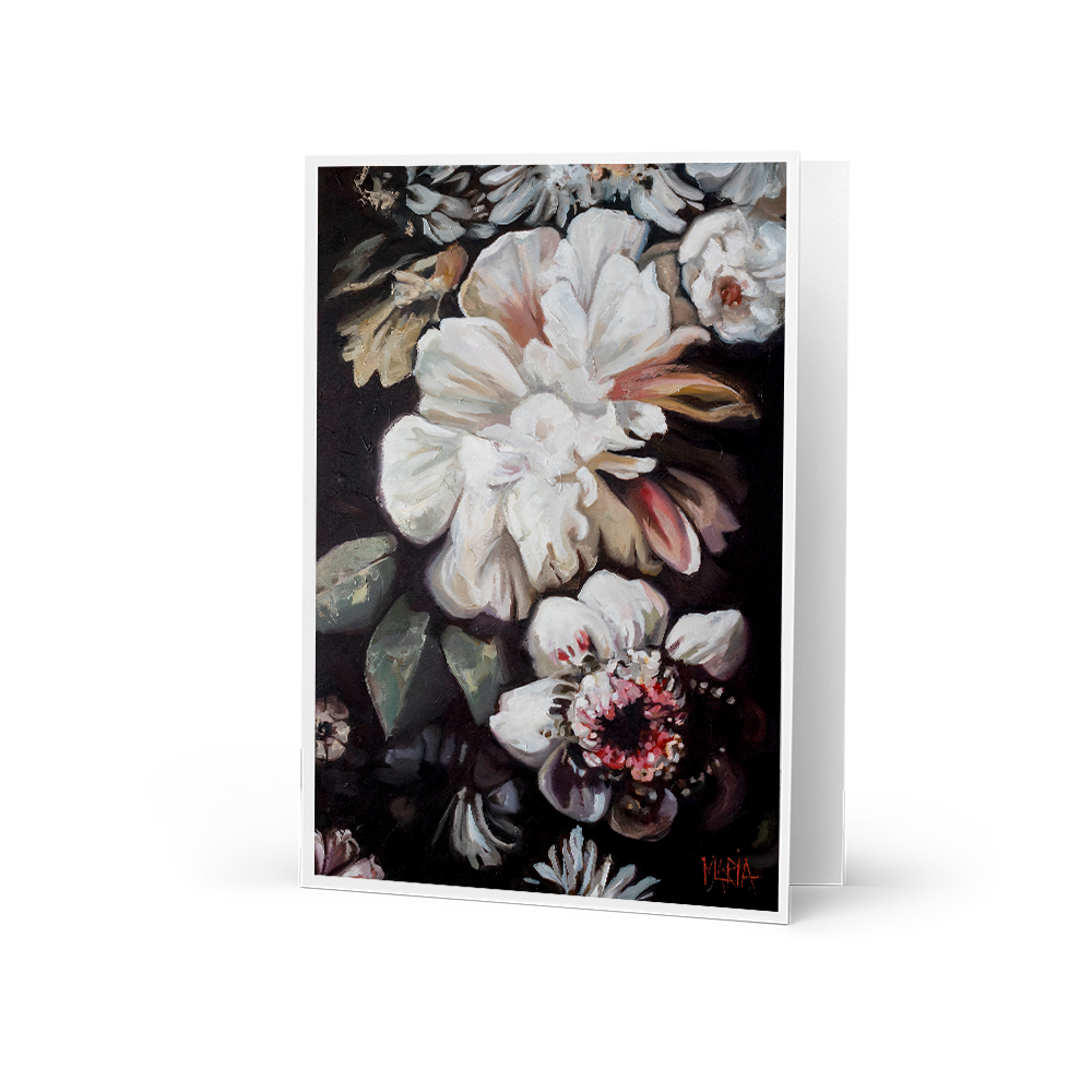 Flowers in Bloom | Small greeting card
