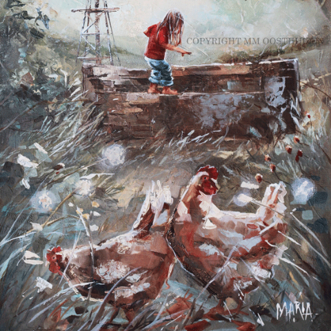 Healing in His Wings (oil)