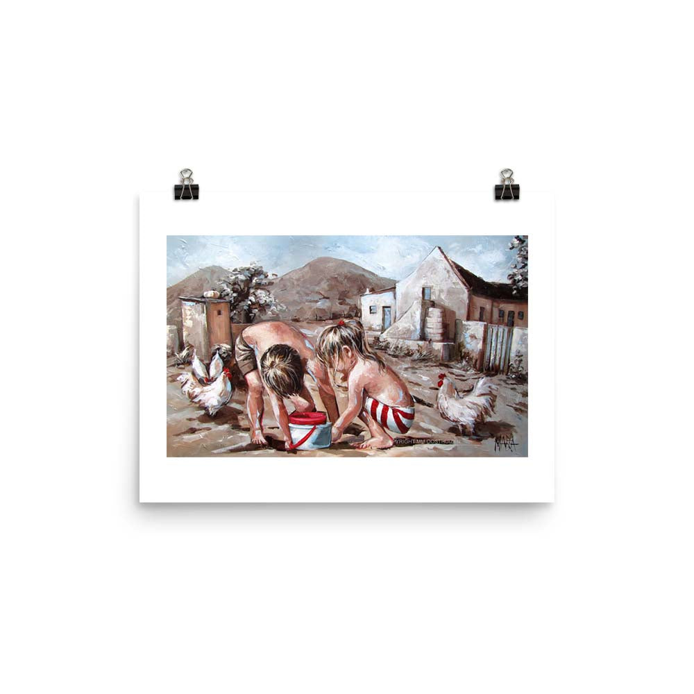 Ouma mostert se huis | A3 Paper Print