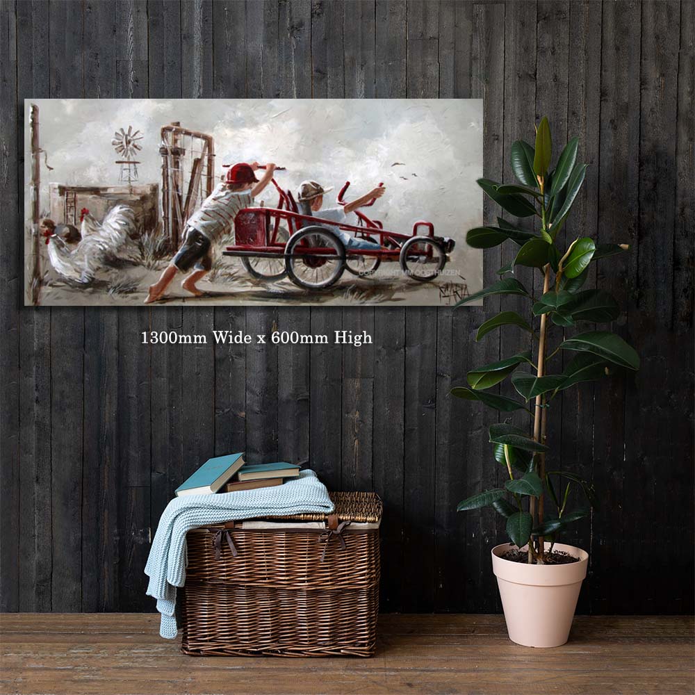 Uit op 'n leeujag | Canvas Prints