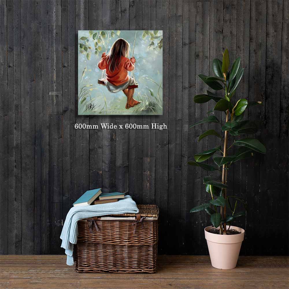 Push me (Oil) | Canvas Prints