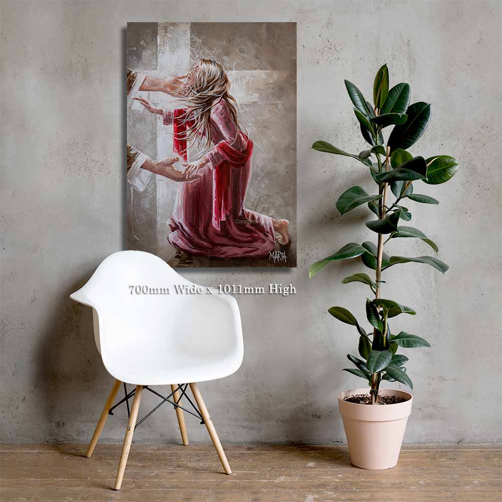 The Red Scarf | Canvas prints