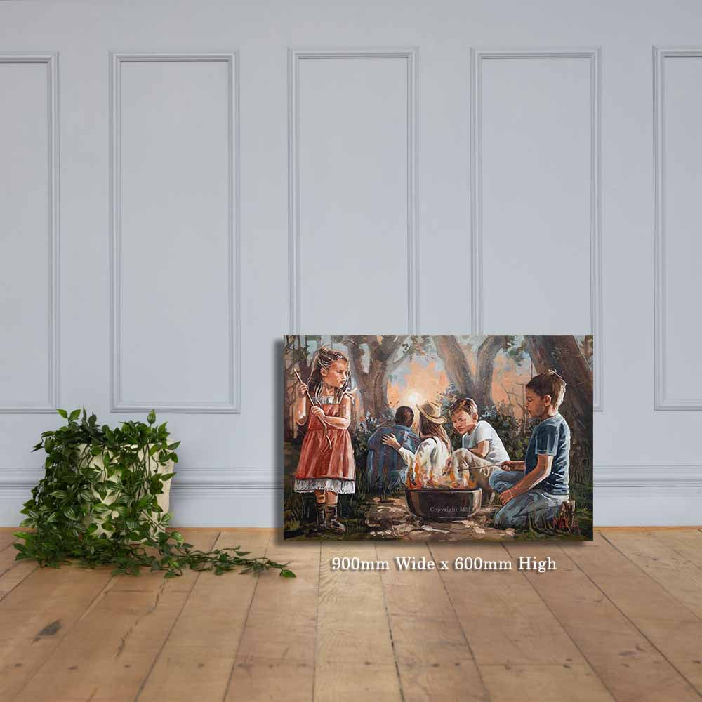 Smores en vuurvliegies | Canvas Prints
