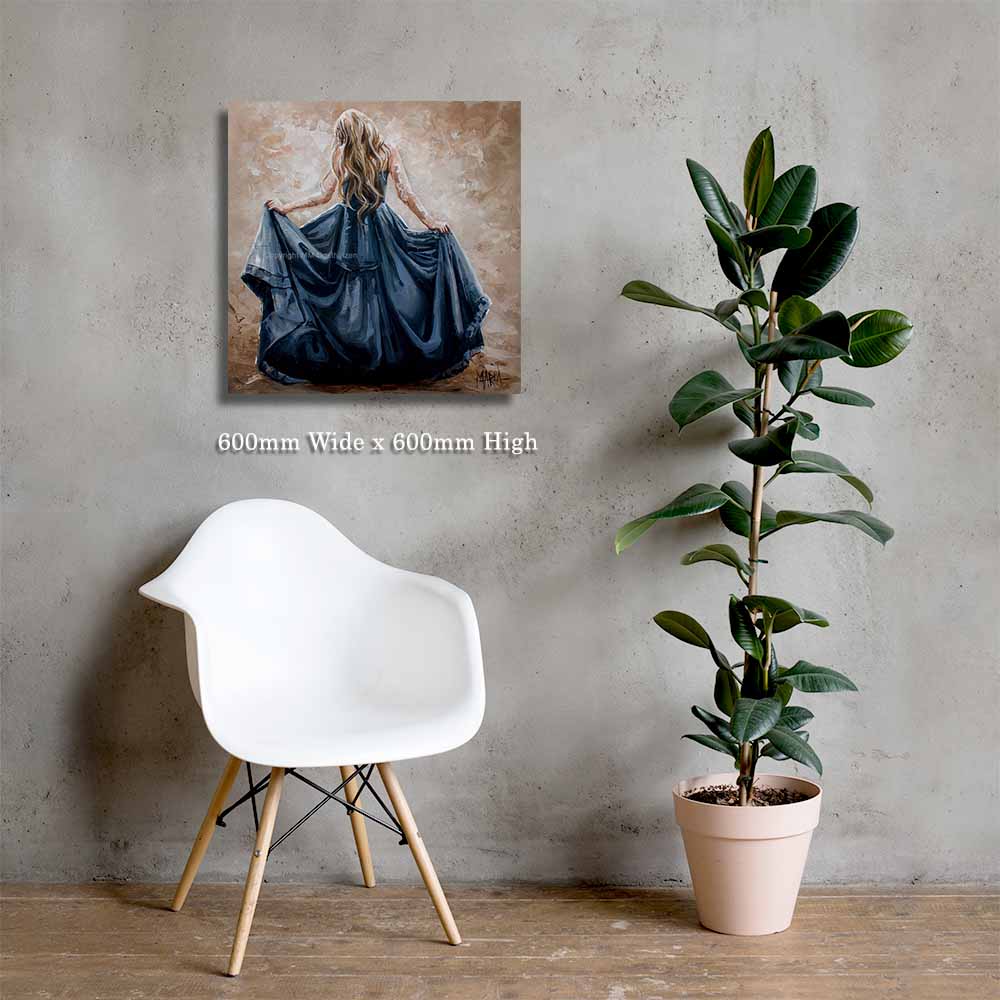 Lady in blue | Canvas prints