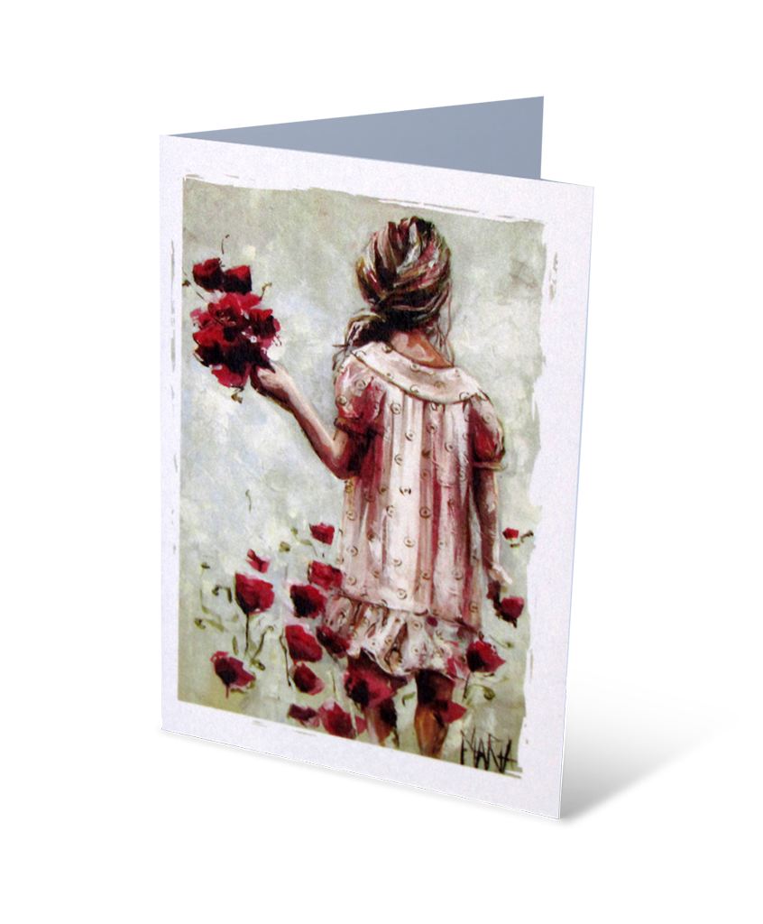 Veld blomme | Small greeting card