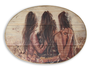 Mother's Love | Oval Wooden Board