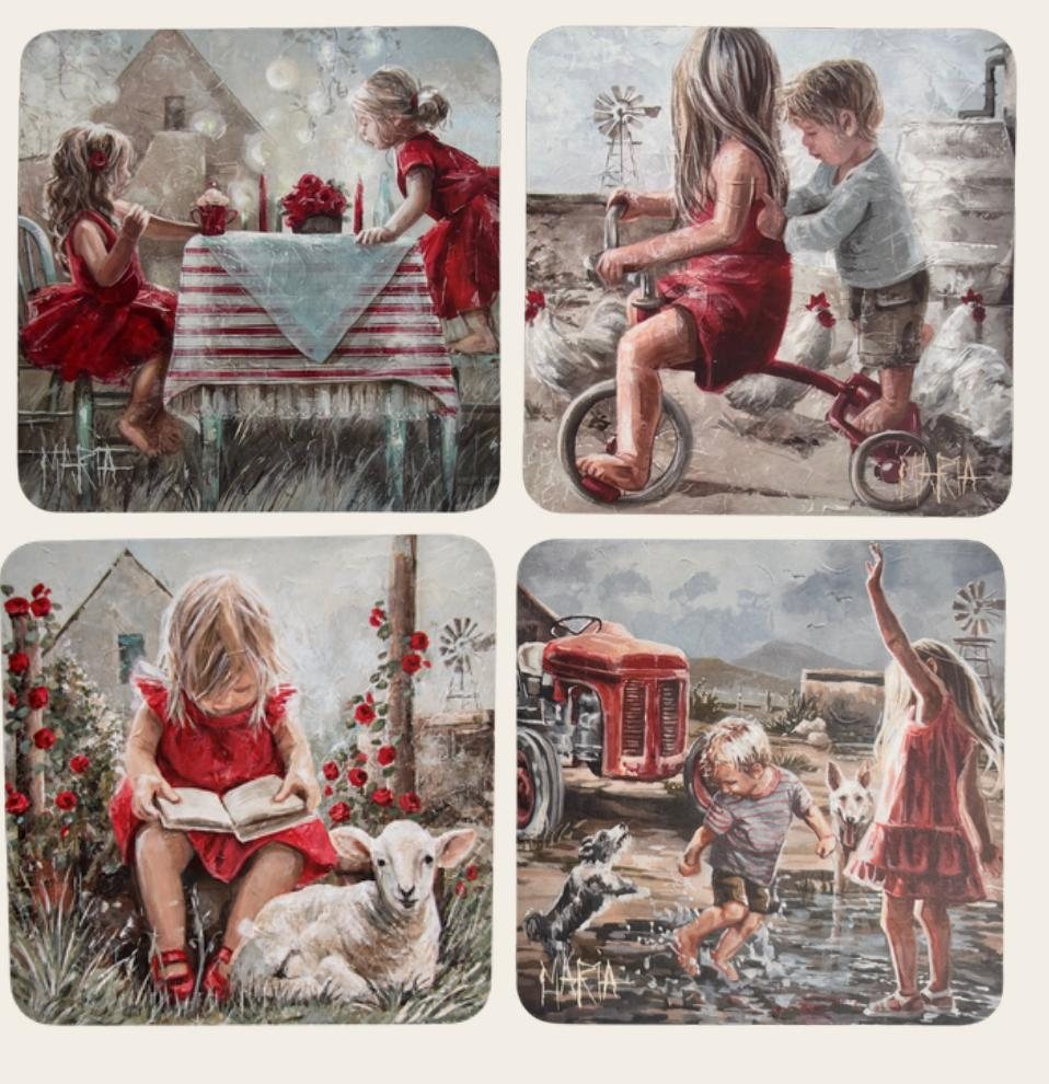 Art coaster sets by Maria Magdalena Oosthuizen | House of Maria
