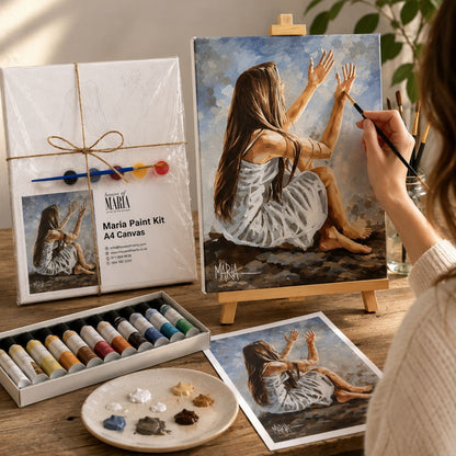 Maria Paint Kit – "Devotion" | A4 Canvas Painting Kit with Step-by-Step Guide | House of Maria