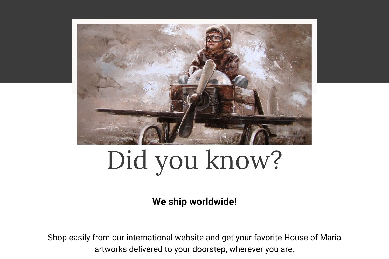 House of Maria Christian art and canvas prints with international wbsite and shipping worldwide