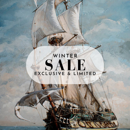 Canvas print of a ship on sea