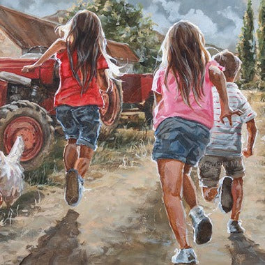 Running Home | Canvas Prints