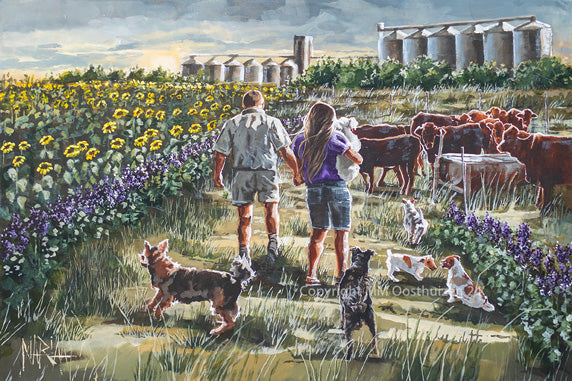 Die Snyman plaas | Canvas Prints