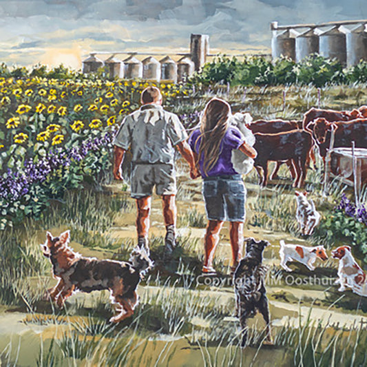 Die Snyman plaas | Canvas Prints