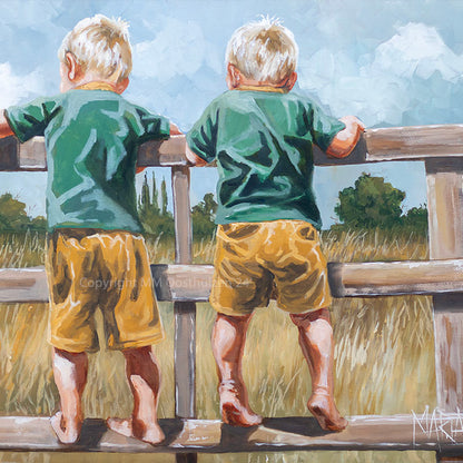 Springbokkies op die heining | Canvas Prints