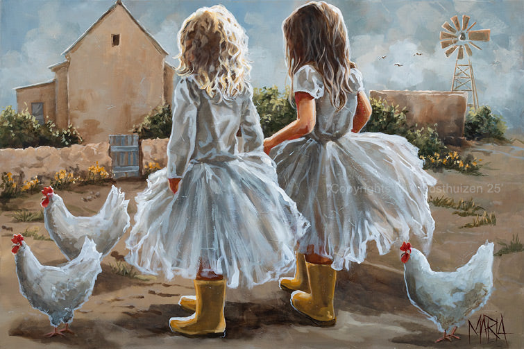 Marie Kruger dogters | Canvas Prints