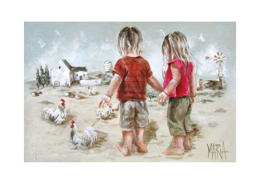 Plaas kinders| A3 Paper Print