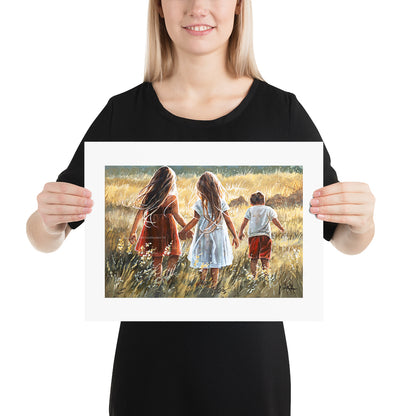 Snyman kinders | A3 Paper Print