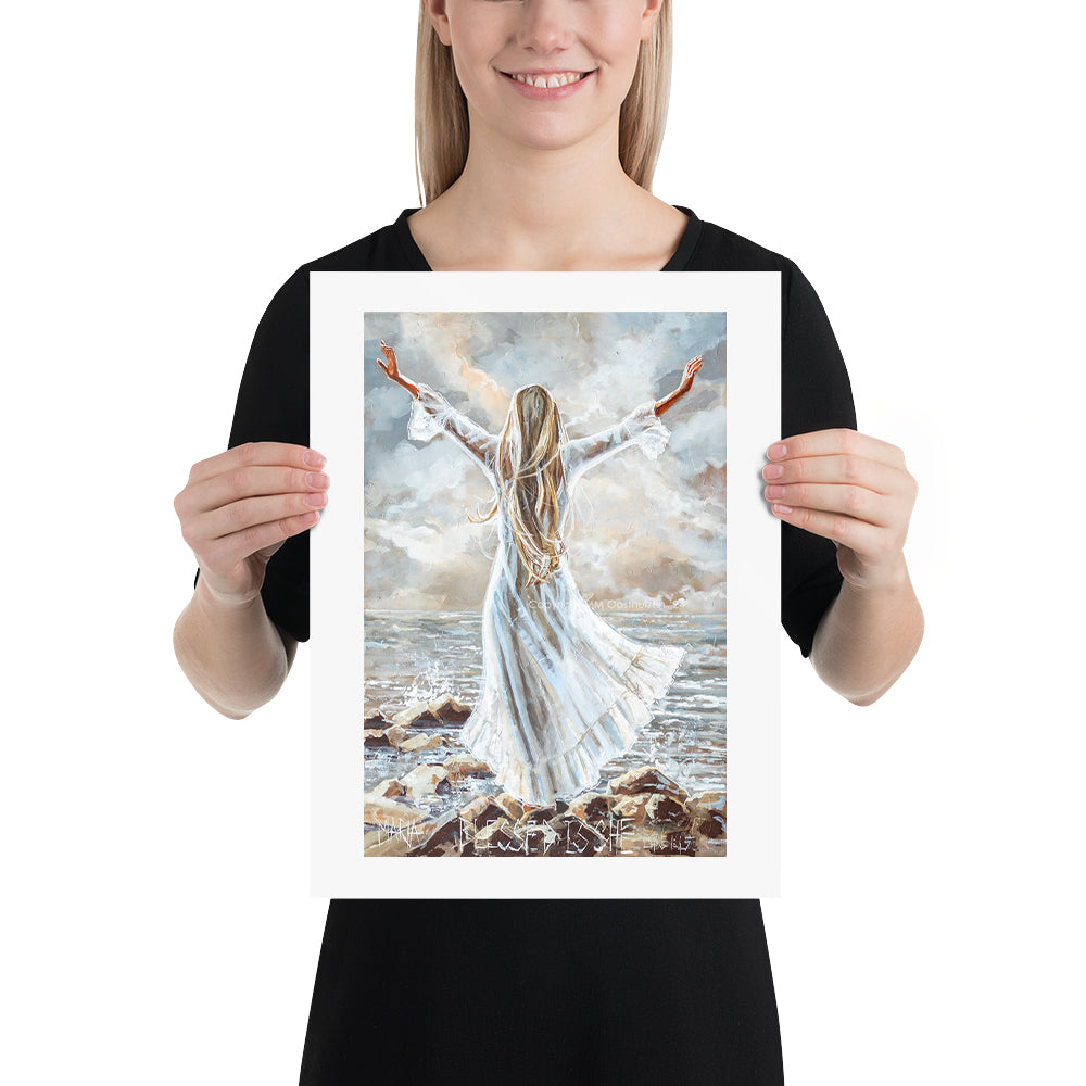Blessed is she | A3 Paper Print