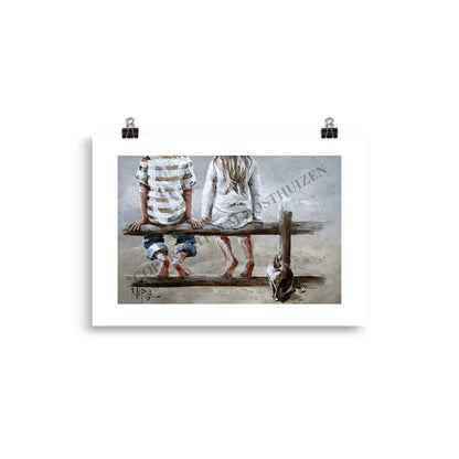 Kaalvoet op die heining | A4 Paper Print