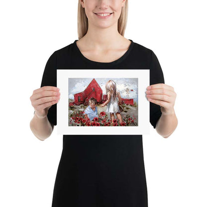 Flower Picking | A4 Paper Print