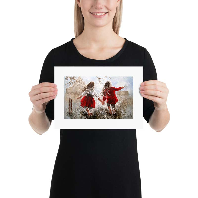 Dance in the field | A4 Paper Print