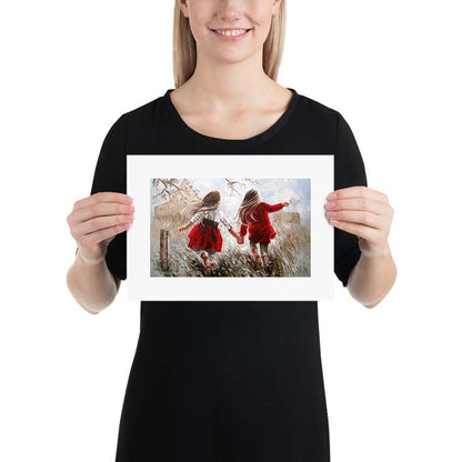 Dance in the field | A4 Paper Print
