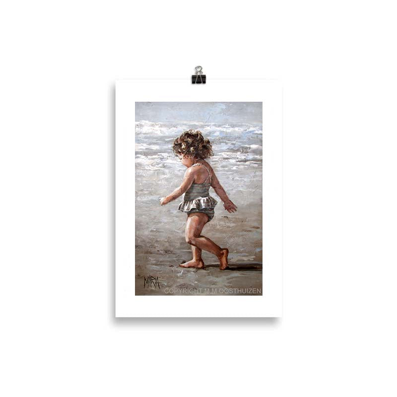 Loop op die strand | A4 Paper Print