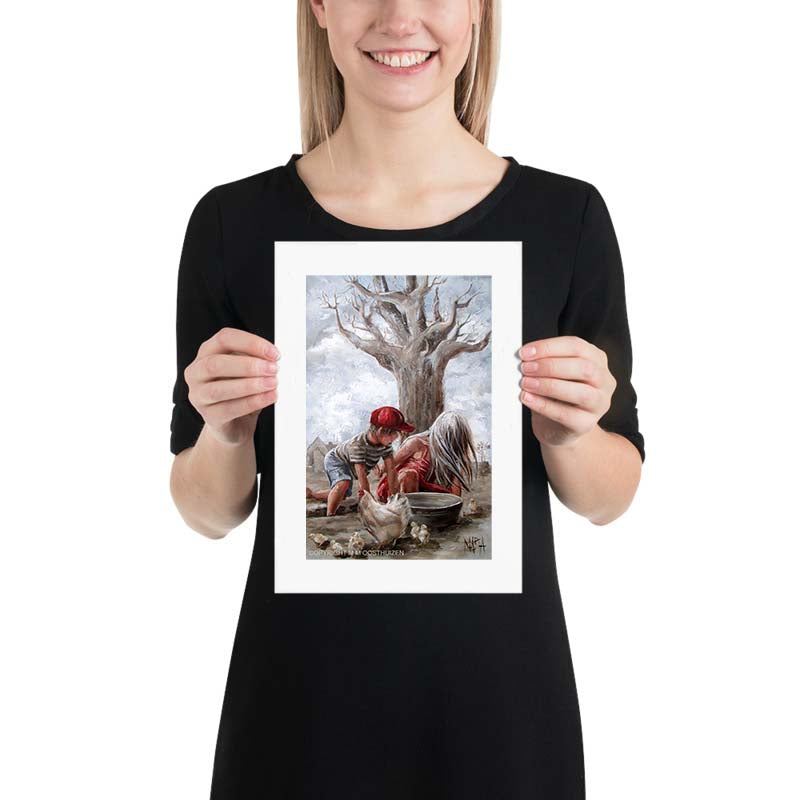 Speel onder die boom | A4 Paper Print