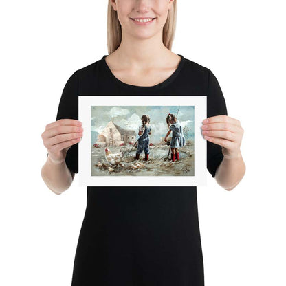 Let's go fishing | A4 Paper Print