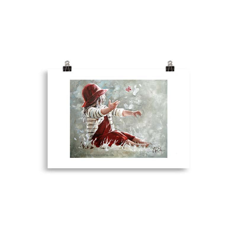 Catching butterflies | A4 Paper Print