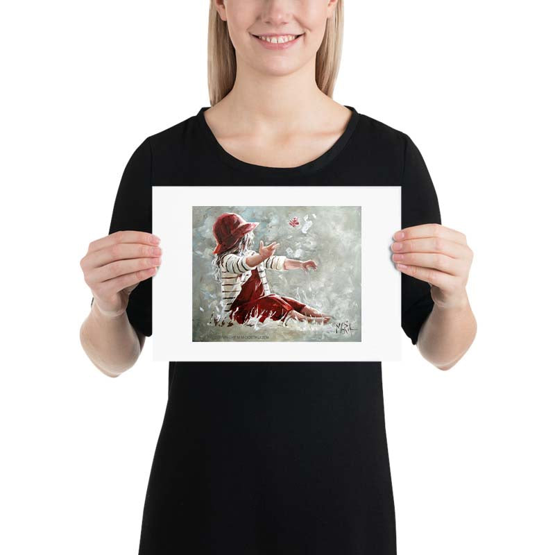 Catching butterflies | A4 Paper Print