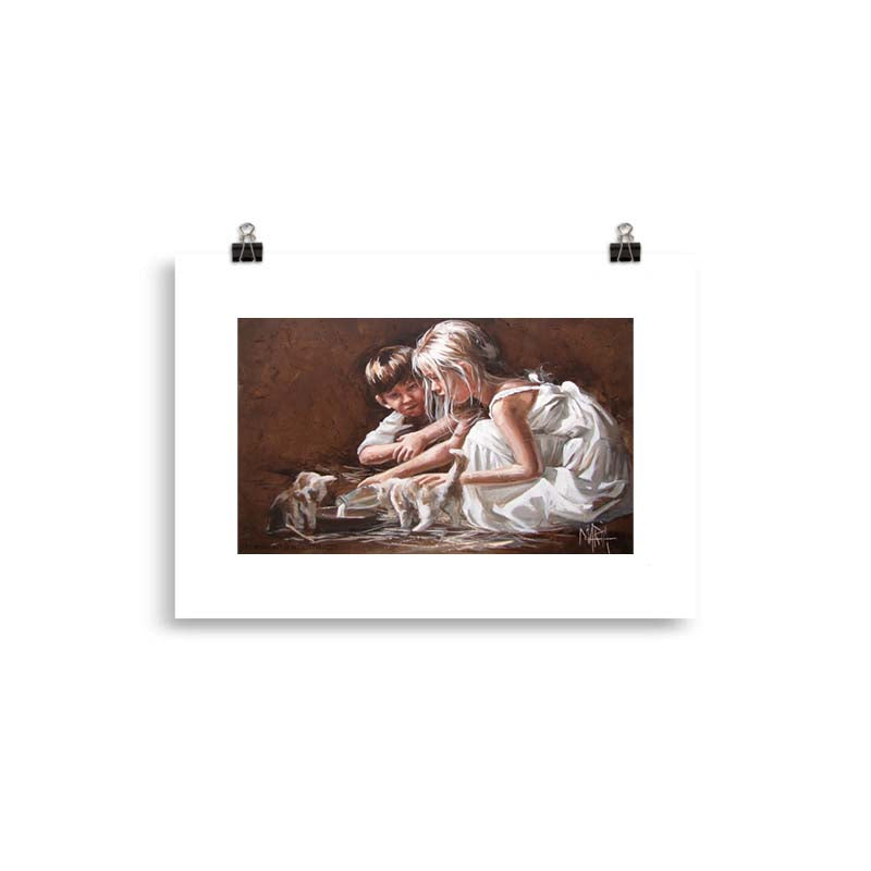 Kom hier is jul  melk | A4 Paper Print