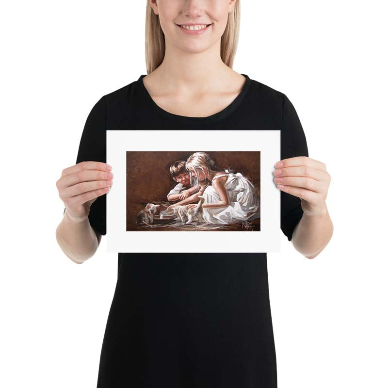 Kom hier is jul  melk | A4 Paper Print