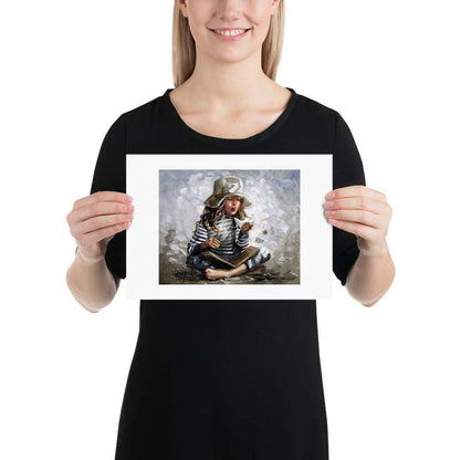 Blow on the ladybird | A4 Paper Print