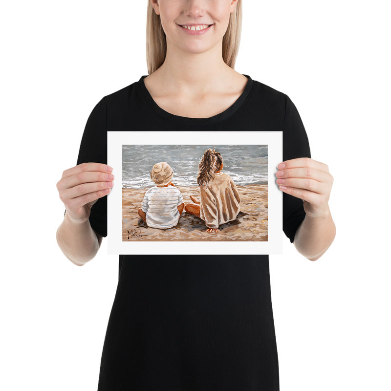 Little Beach Bums | A4 Paper Print