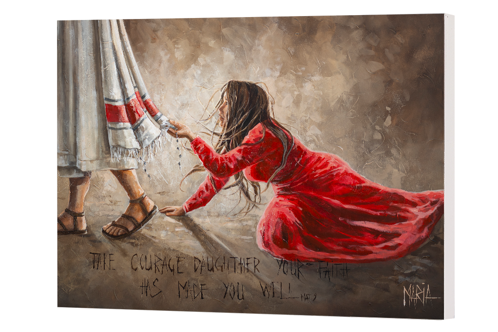 Touching the hem of Jesus | Maria Blox