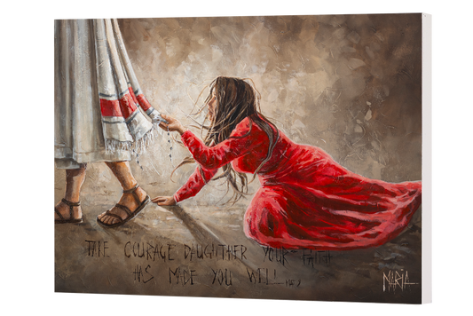 Touching the hem of Jesus | Maria Blox