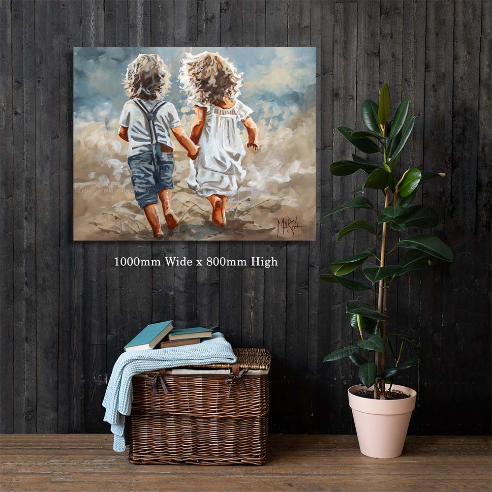 Little ones on the run | Canvas Prints