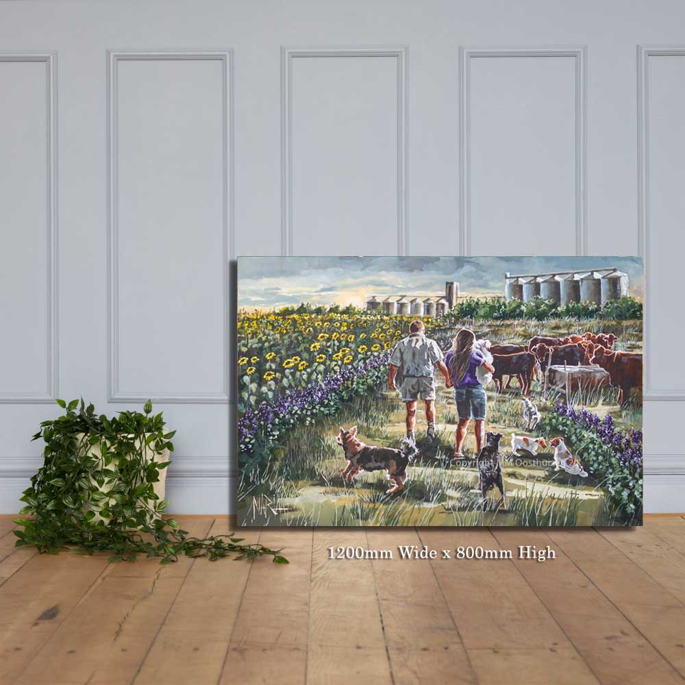 Die Snyman plaas | Canvas Prints