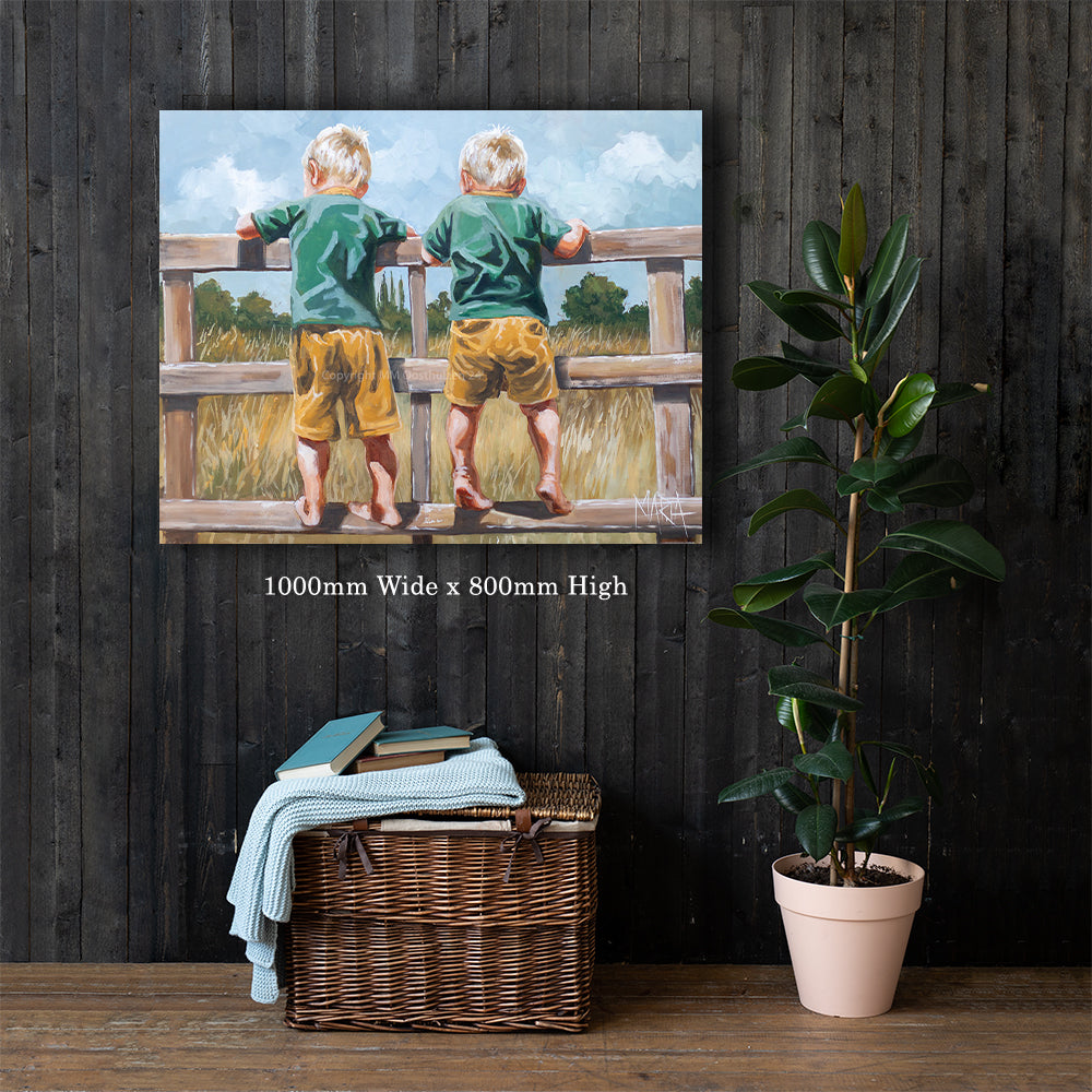 Springbokkies op die heining | Canvas Prints