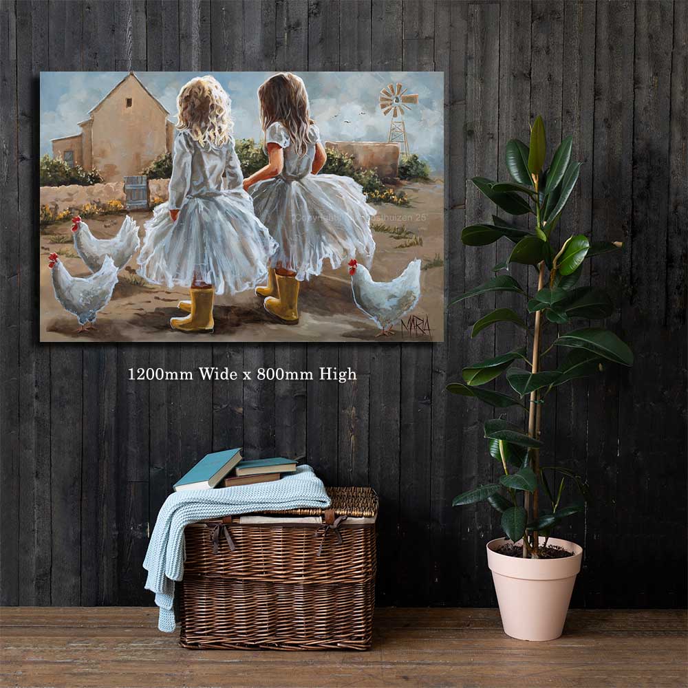 Marie Kruger dogters | Canvas Prints