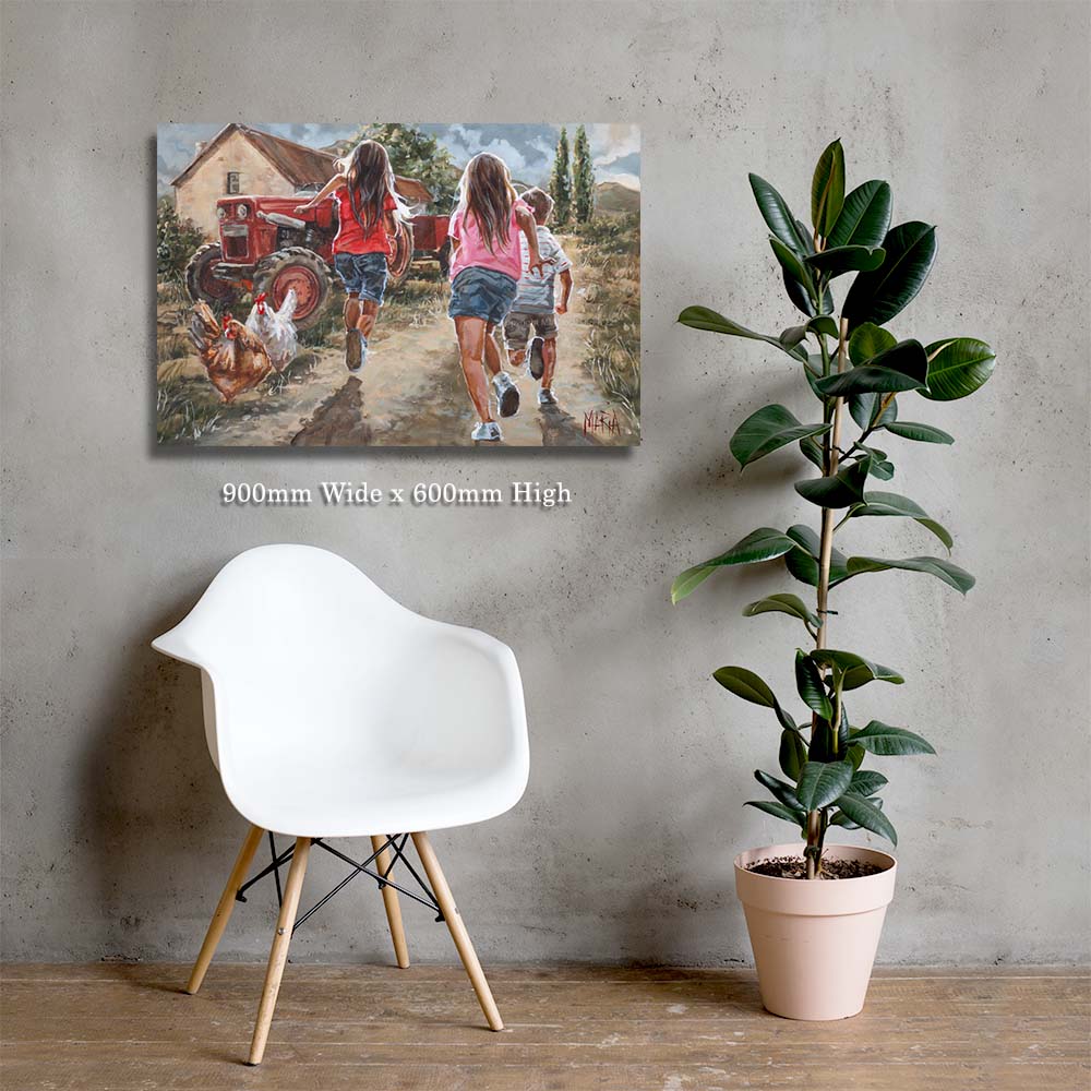 Running Home | Canvas Prints