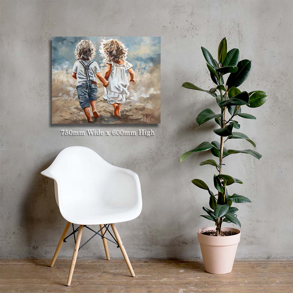 Little ones on the run | Canvas Prints