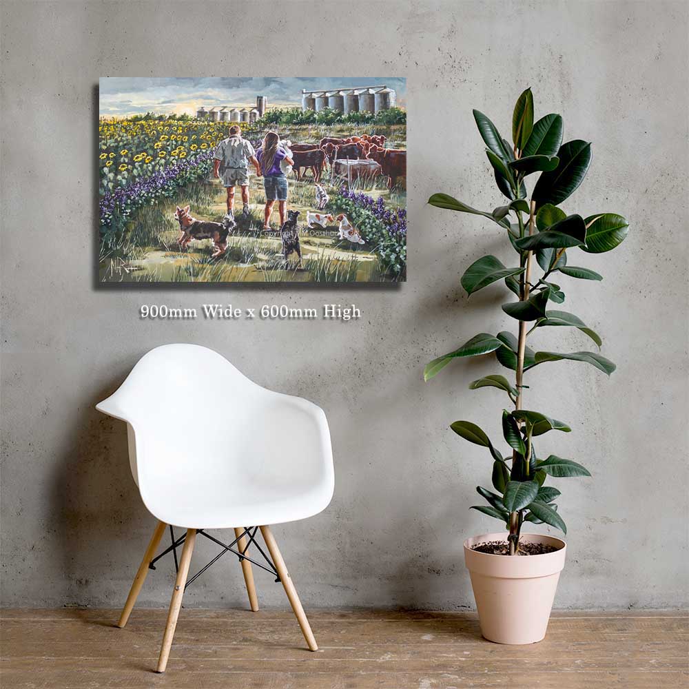 Die Snyman plaas | Canvas Prints