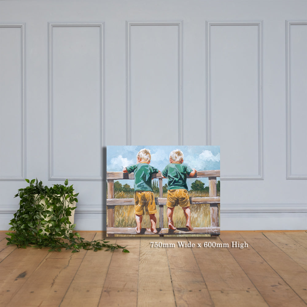 Springbokkies op die heining | Canvas Prints