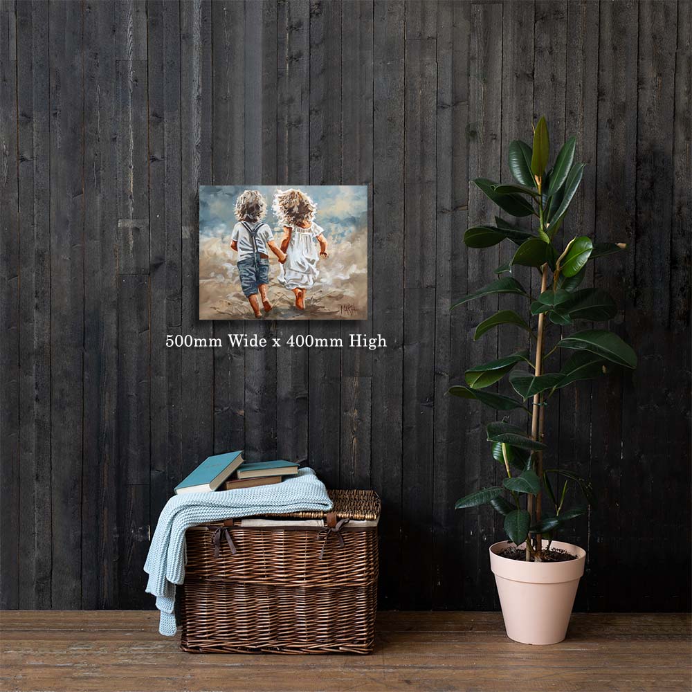 Little ones on the run | Canvas Prints